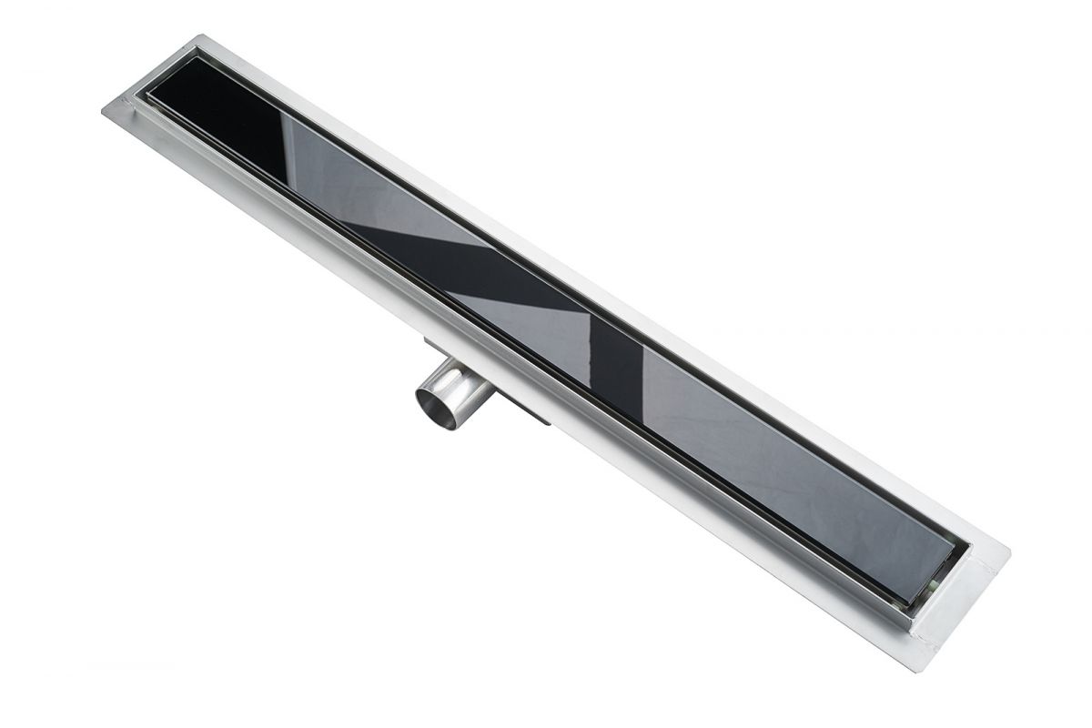 Sanovo BLACK GLASS - nerezový sprchový žľab 60 cm